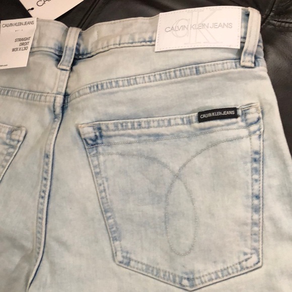 NWT CALVIN KLEIN Straight Jeans ( men) size 31x30 - Picture 9 of 10